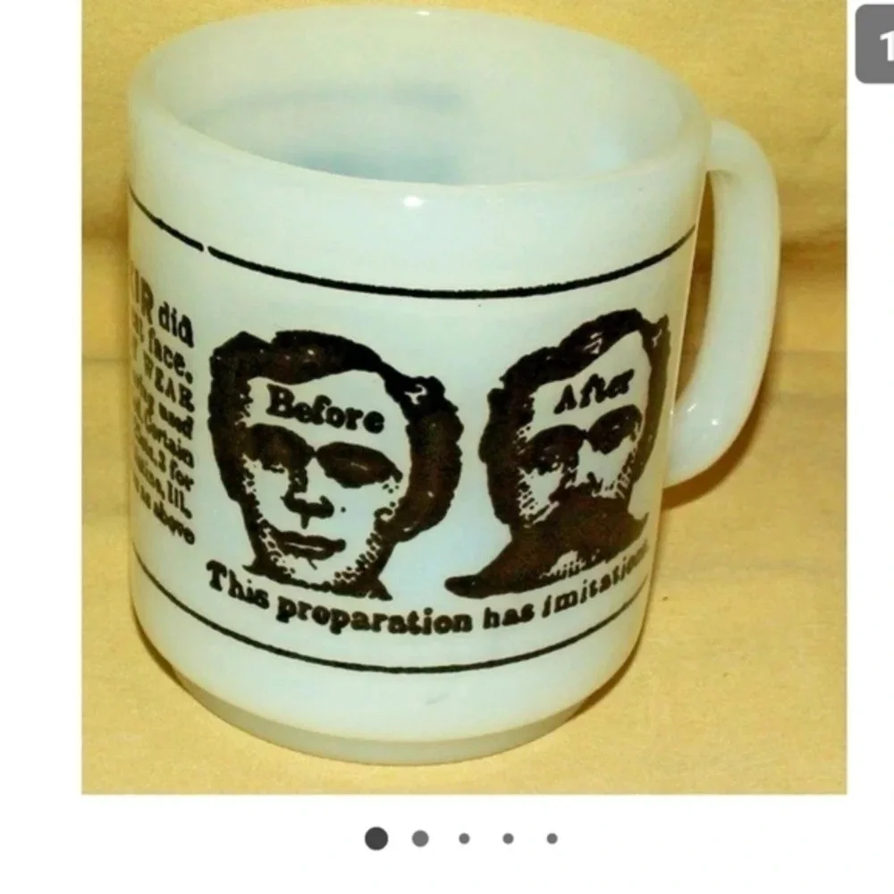 Dykes Beard‎ Elixir milk glass Mug